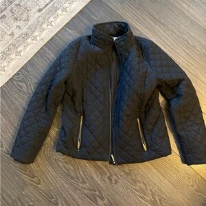 J. Crew Quilted Black Puffer Jacket